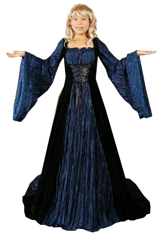 Ladies Medieval Renaissance Costume and Headdress Size 12 - 14 Image